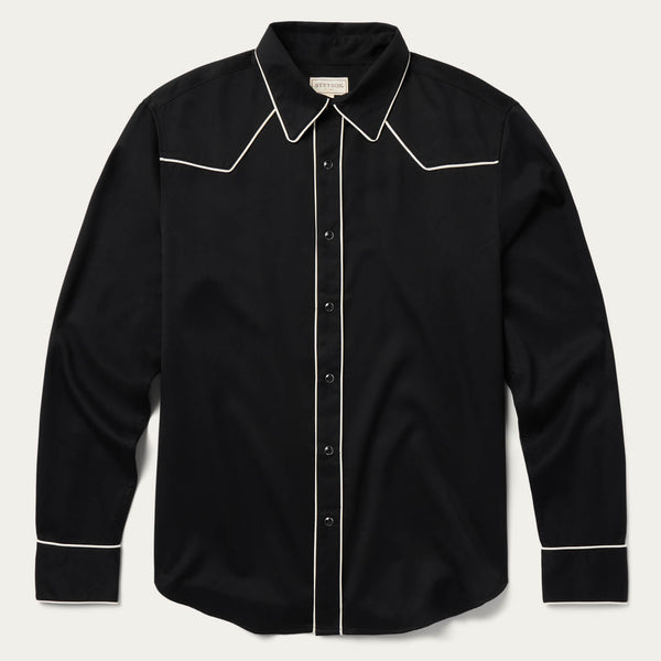 Stetson Men's Original Rugged Black Western Shirt Stetson Men's Original Rugged Black Western Shirt
