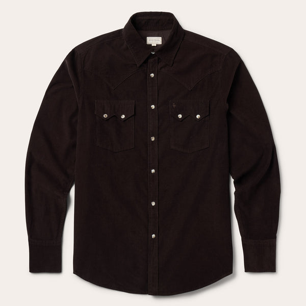 GANNI corduroy western shirt