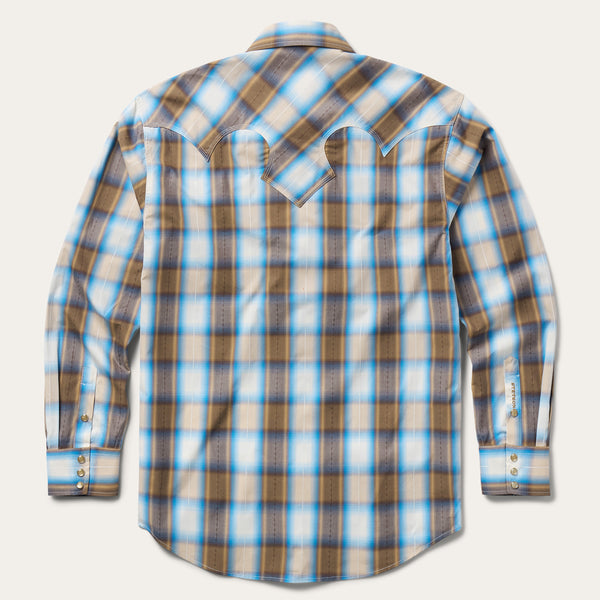 Sandalwood Ombre Plaid Western Shirt | Stetson