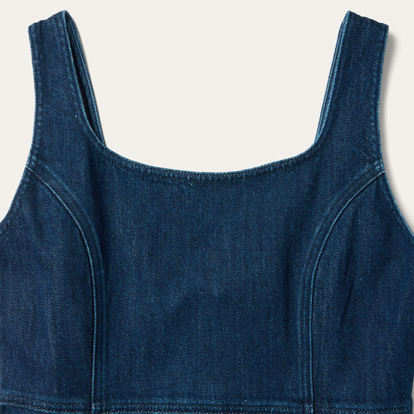 Stretch Denim Tank Dress