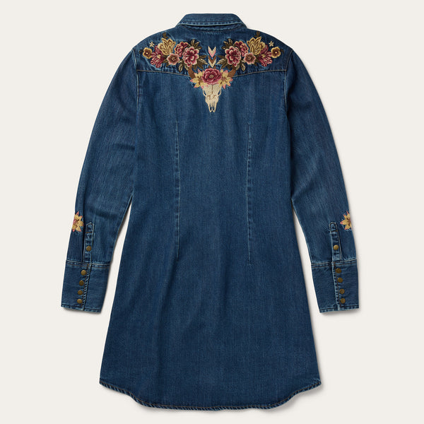 Stetson Embroidered Western Shirt Dress Stetson Embroidered Western Shirt Dress