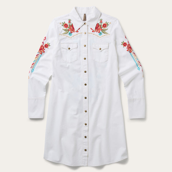 Embroidered Denim Dress | Stetson Embroidered Denim Dress | Stetson