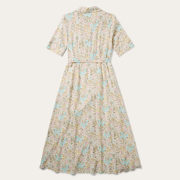 white zara shirt dress Prairie Floral Short Sleeve Dress