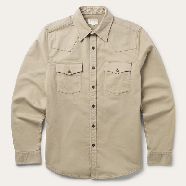 Stone  Twill Shirt Jacket (ネービー) 11-097-0119-6668-