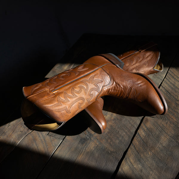 Stetson Men's Sharp Classic Western Boots in Brown | Shop Now