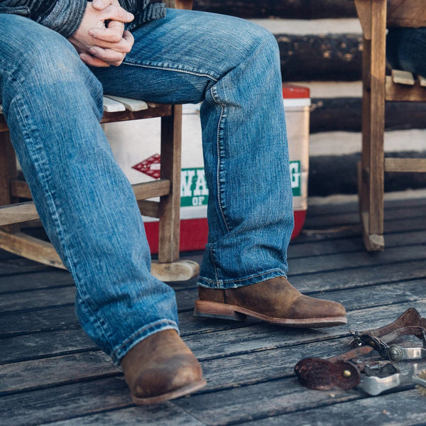 STETSON Men's Roper Boots in Rugged Brown | Free Shipping & Returns