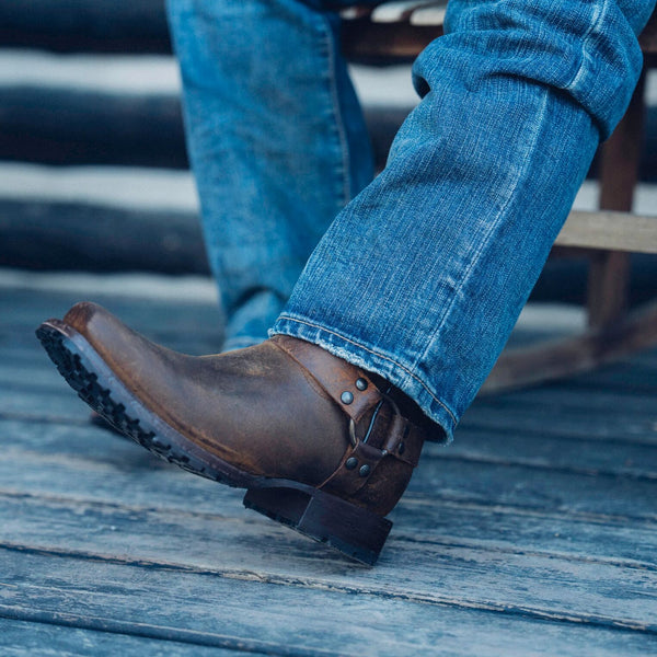 Stetson Men's Original Harness Boots in Brown