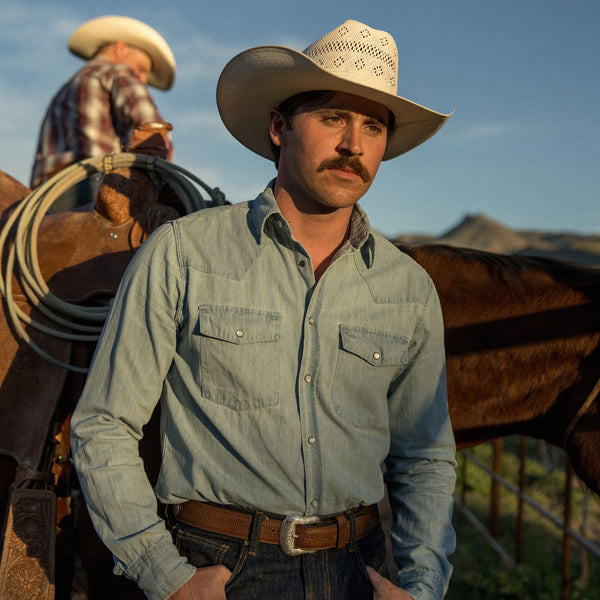 Vaquera スタッズベレー帽 Baker 20X Straw Cowboy Hat | Stetson
