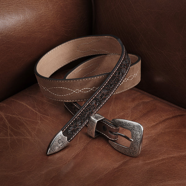 Tooled Tapered Belt Stetson