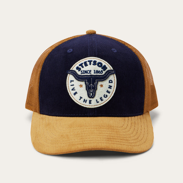 Bone Hook Trucker Hat Navy