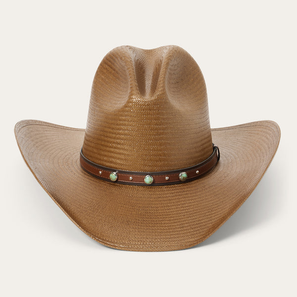 Stetson Bellmont Straw Bellmont Shantung Straw Gus Western Hat – Village Hat Shop main image 3
