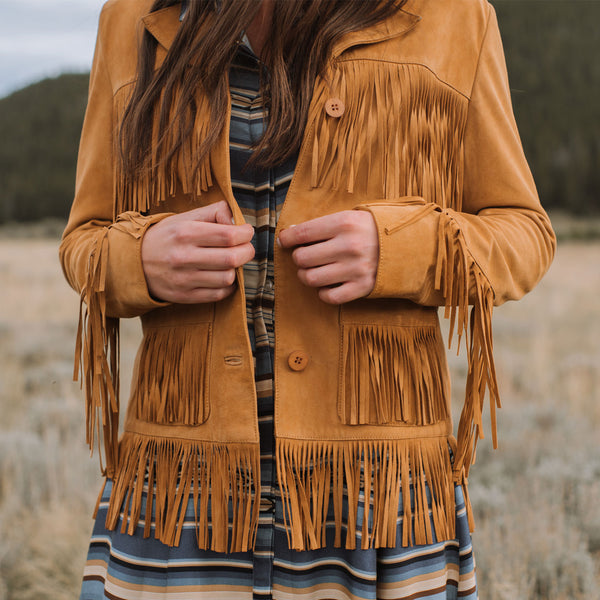 Lamb Suede Fringed Jacket Stetson