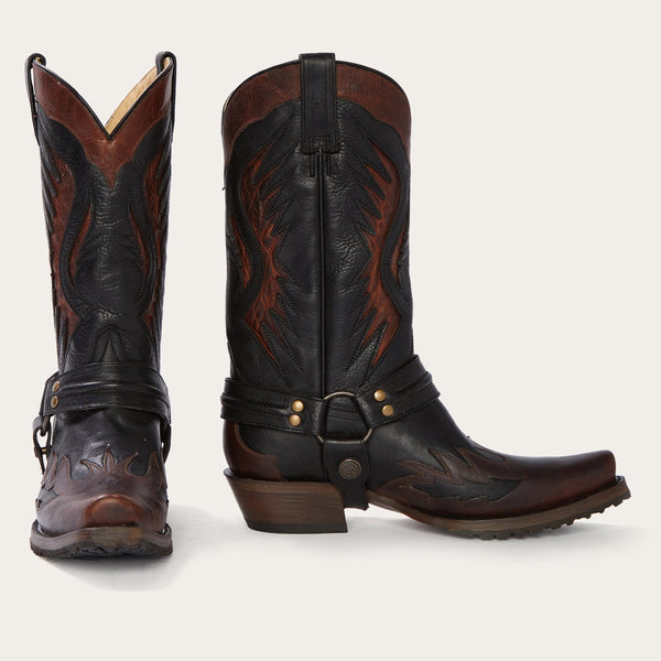 Biker Outlaw Oiled Leather Cowboy Boot Stetson