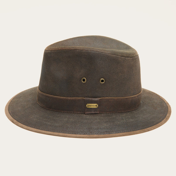 Weathered Leather Safari Hat