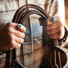 Horseshoe Ring with Turquoise