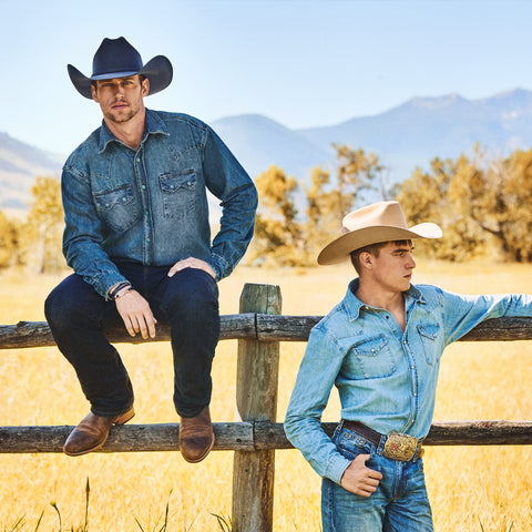 Men's Iconic Cowboy Wash Denim Shirt