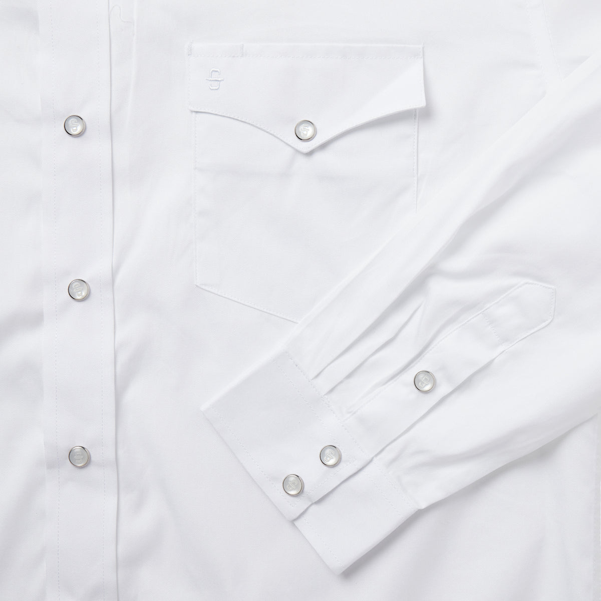 Pin Point White White Pinpoint Oxford Western Shirt | Stetson
