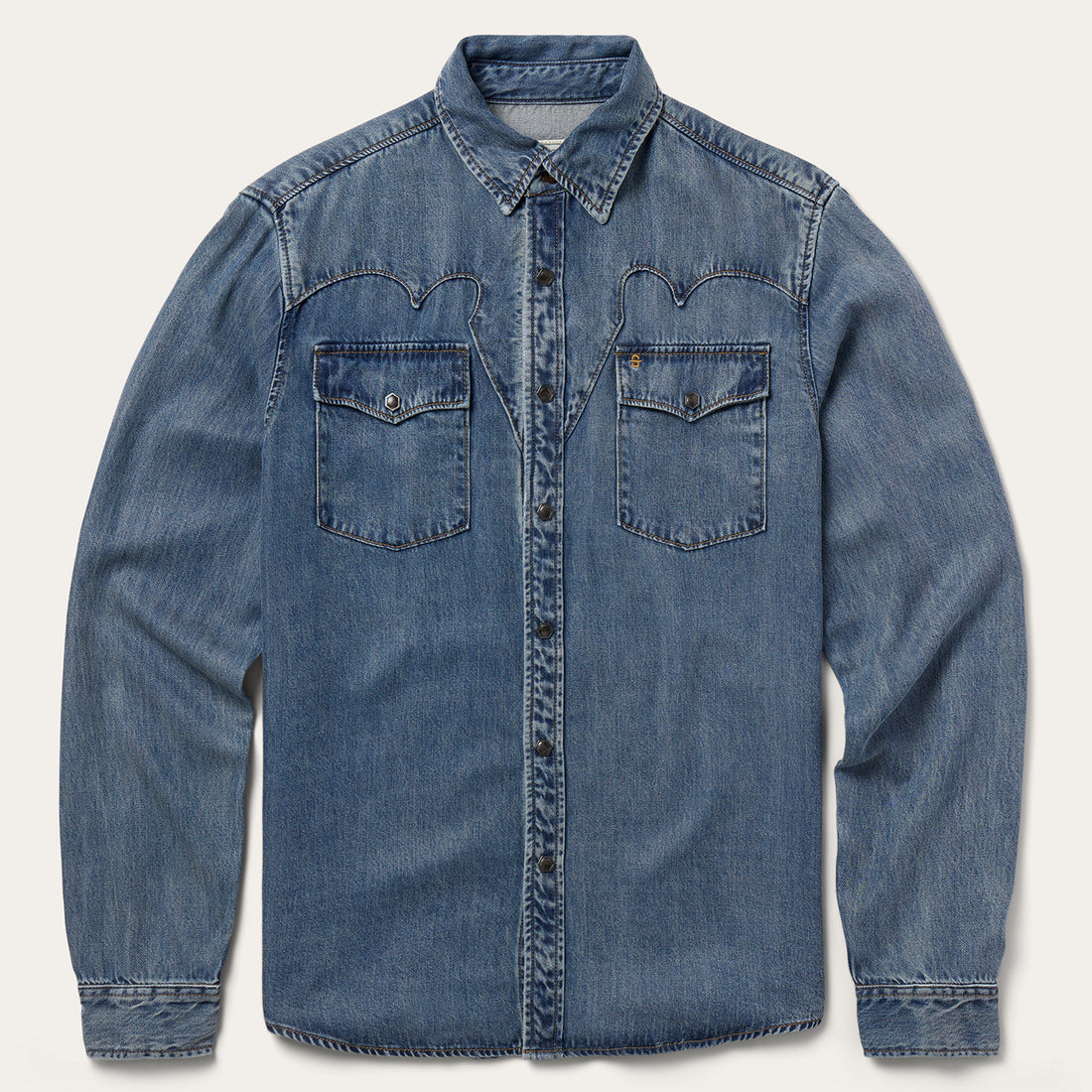 Retro Western Denim Shirt main image 1