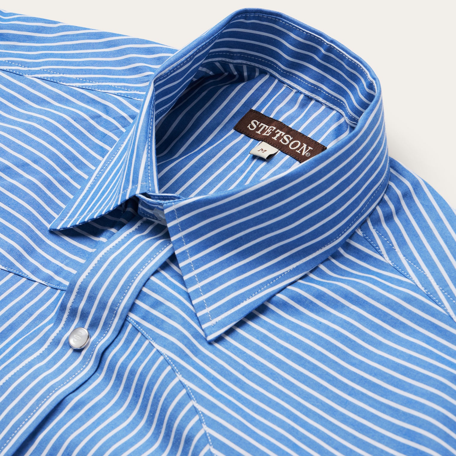 Blue Western Stripe Shirt | Stetson Blue Western Stripe Shirt | Stetson