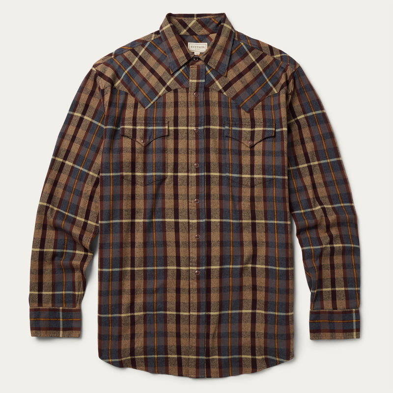 Brushed Flannel Western Shirt | Stetson