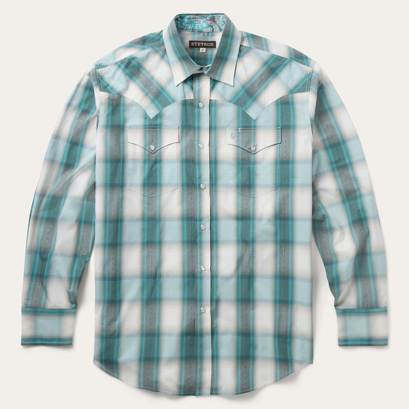 Bluebird Plaid Western Shirt | Stetson