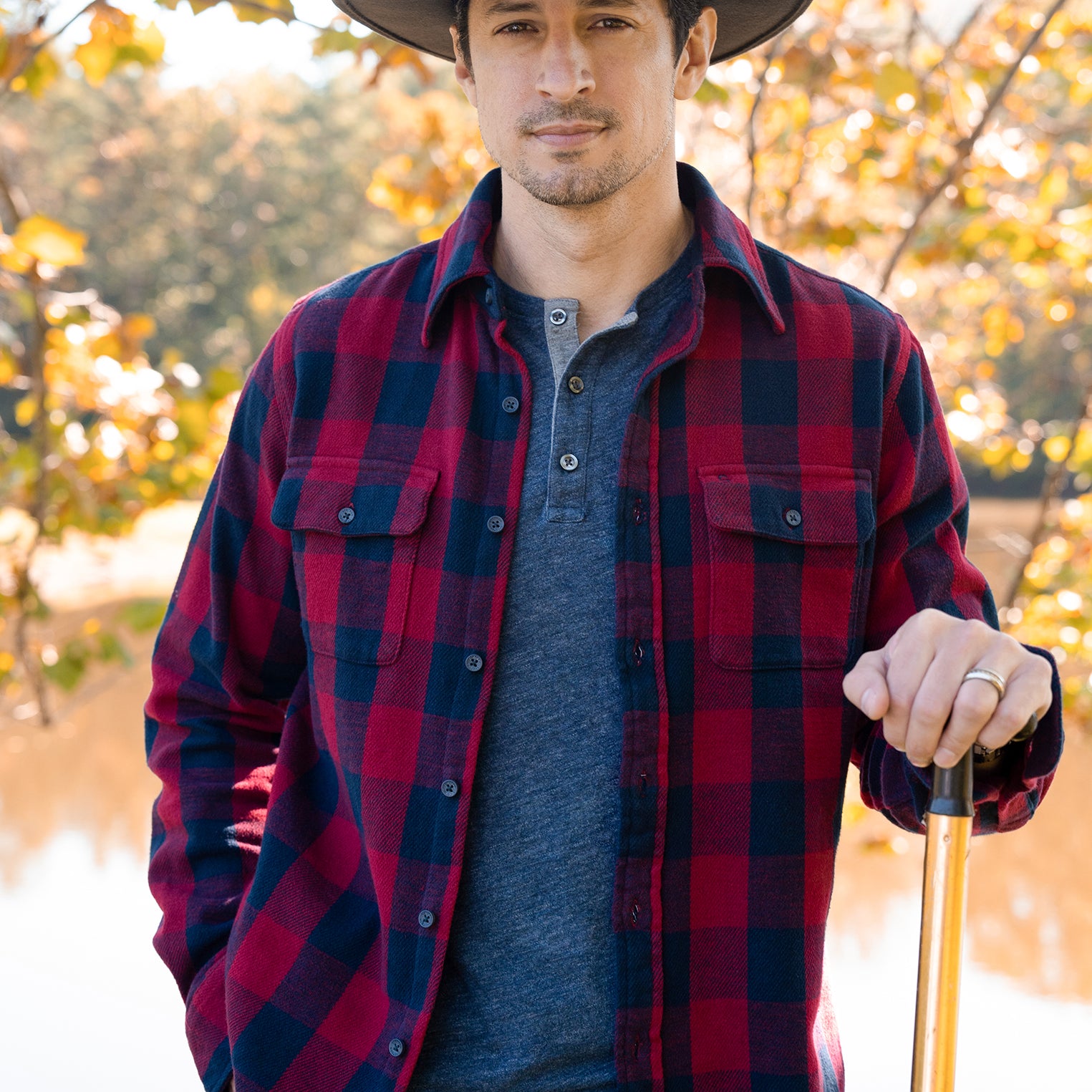 Men's S.DET PLAID IN Casual Shirts