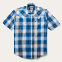 Ombre Plaid Short Sleeve Shirt | Stetson