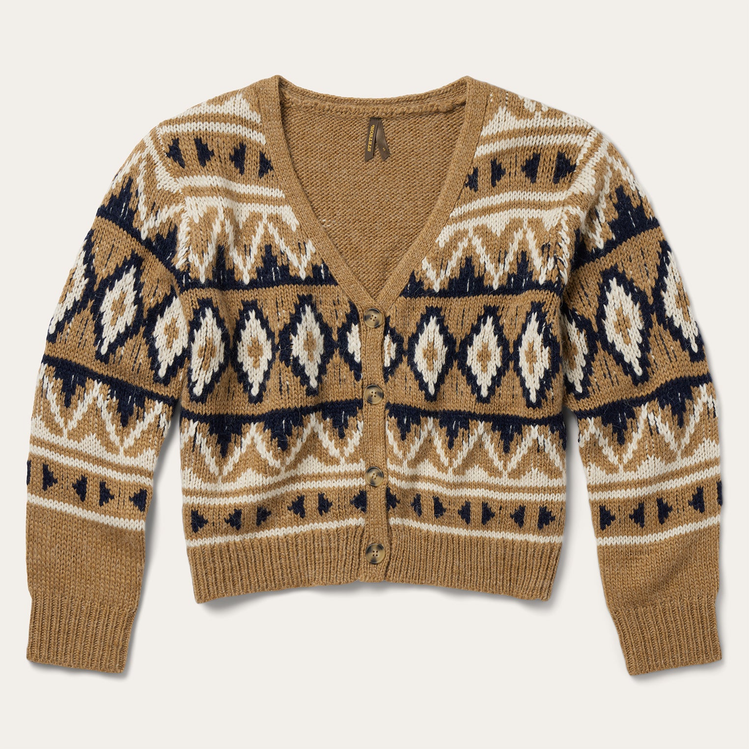 Stetson Womens Acrylic & Wool Aztec Sweater - Multi