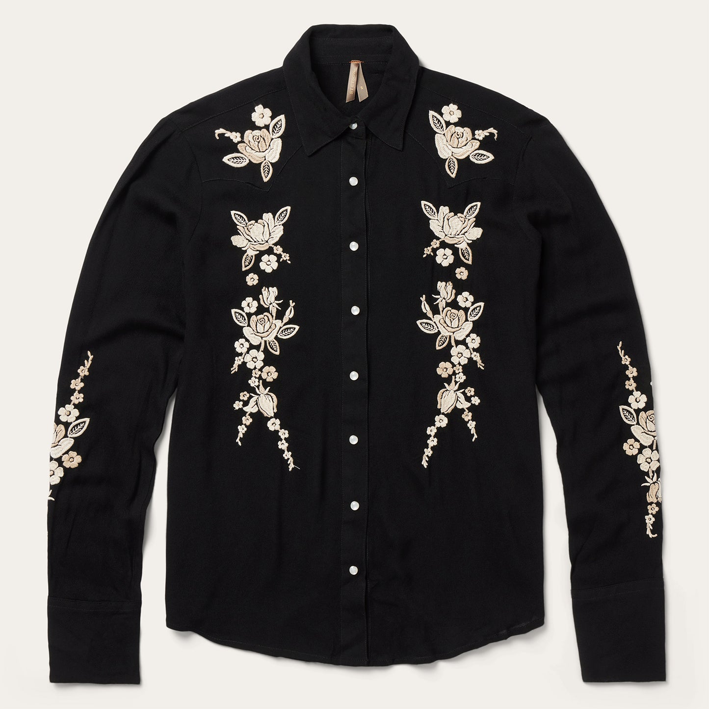 Embroidered Crepe Western Shirt | Stetson