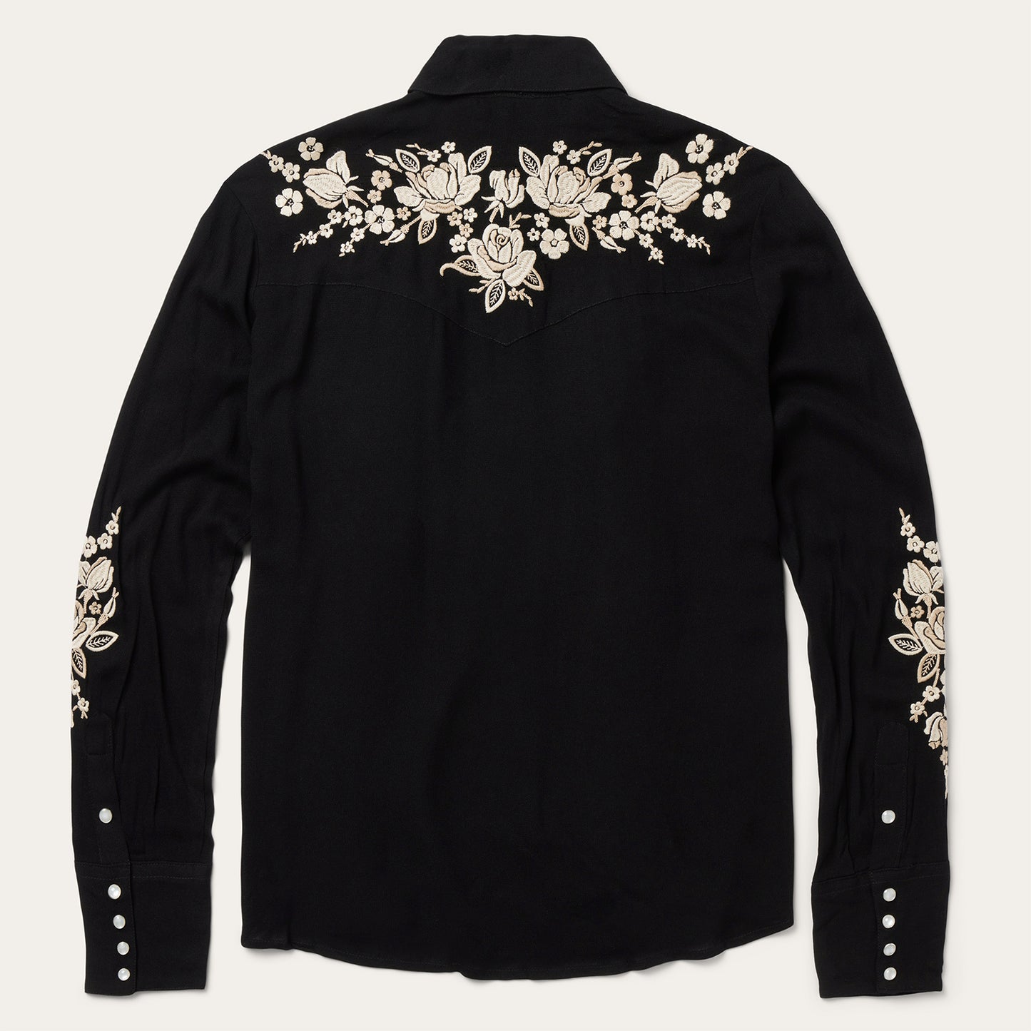 Embroidered Crepe Western Shirt | Stetson