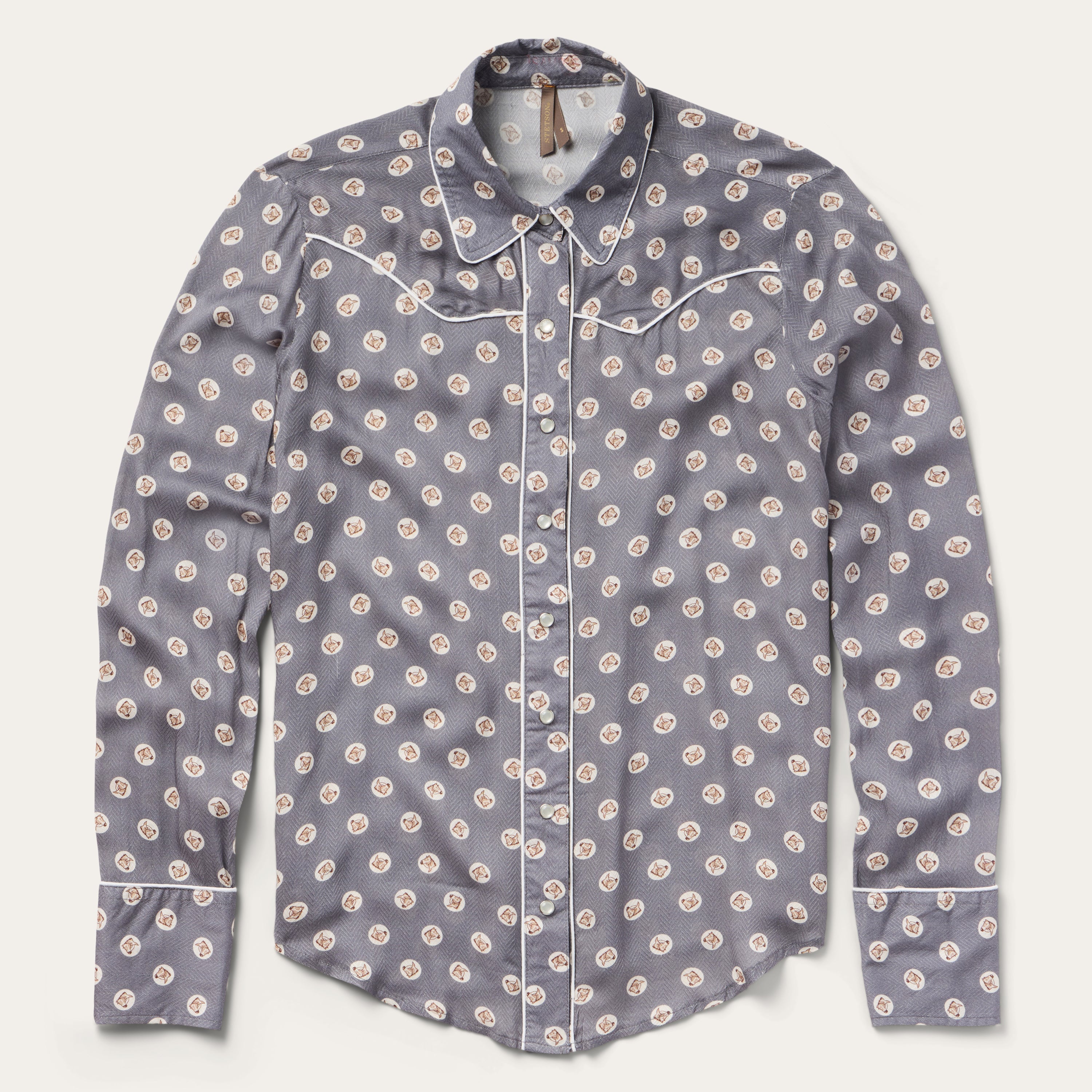 horse dress shirt Men's Poly/Cotton L/S Horse Embroidery Western Shirts-PS560L-503 Pack F(1M-2L-2XL-1XXL)