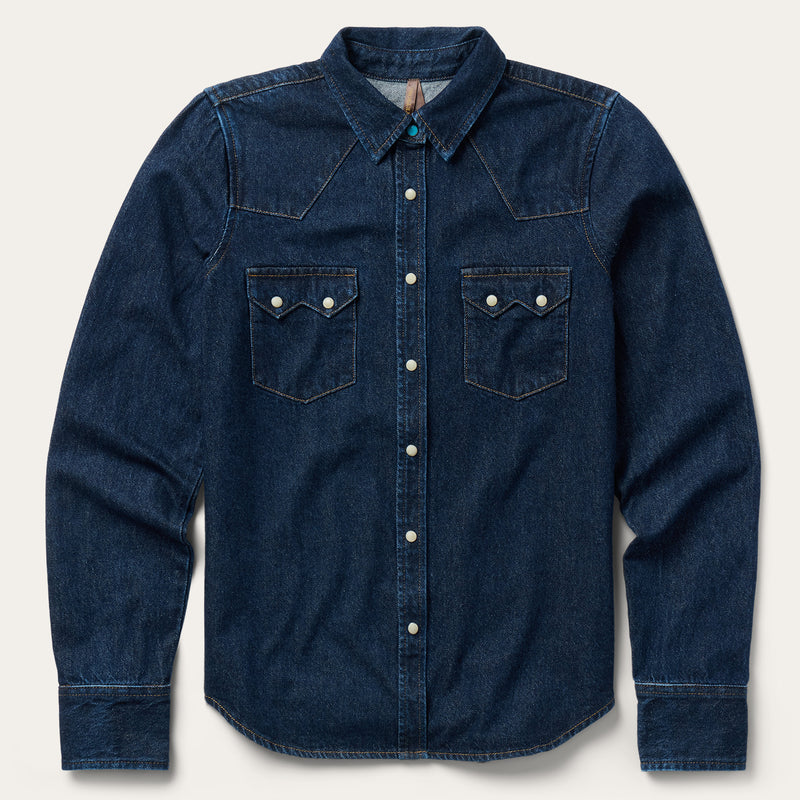 Raw Denim Western Shirt | Stetson