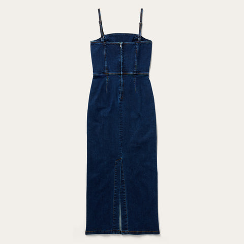 Stretch Denim Fitted Dress | Stetson Stretch Denim Fitted Dress | Stetson