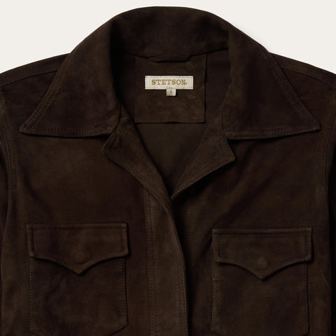 Suede Western Shirt Dress