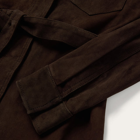 Suede Western Shirt Dress