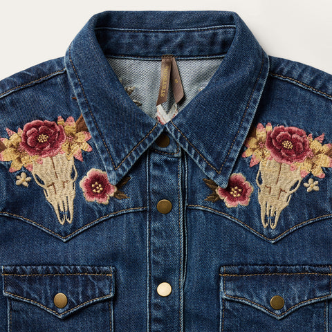 Embroidered Western Shirt Dress | Stetson Embroidered Western Shirt Dress | Stetson