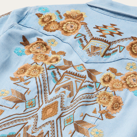 Stetson Embroidered Denim Shirt Dress Stetson Embroidered Denim Shirt Dress