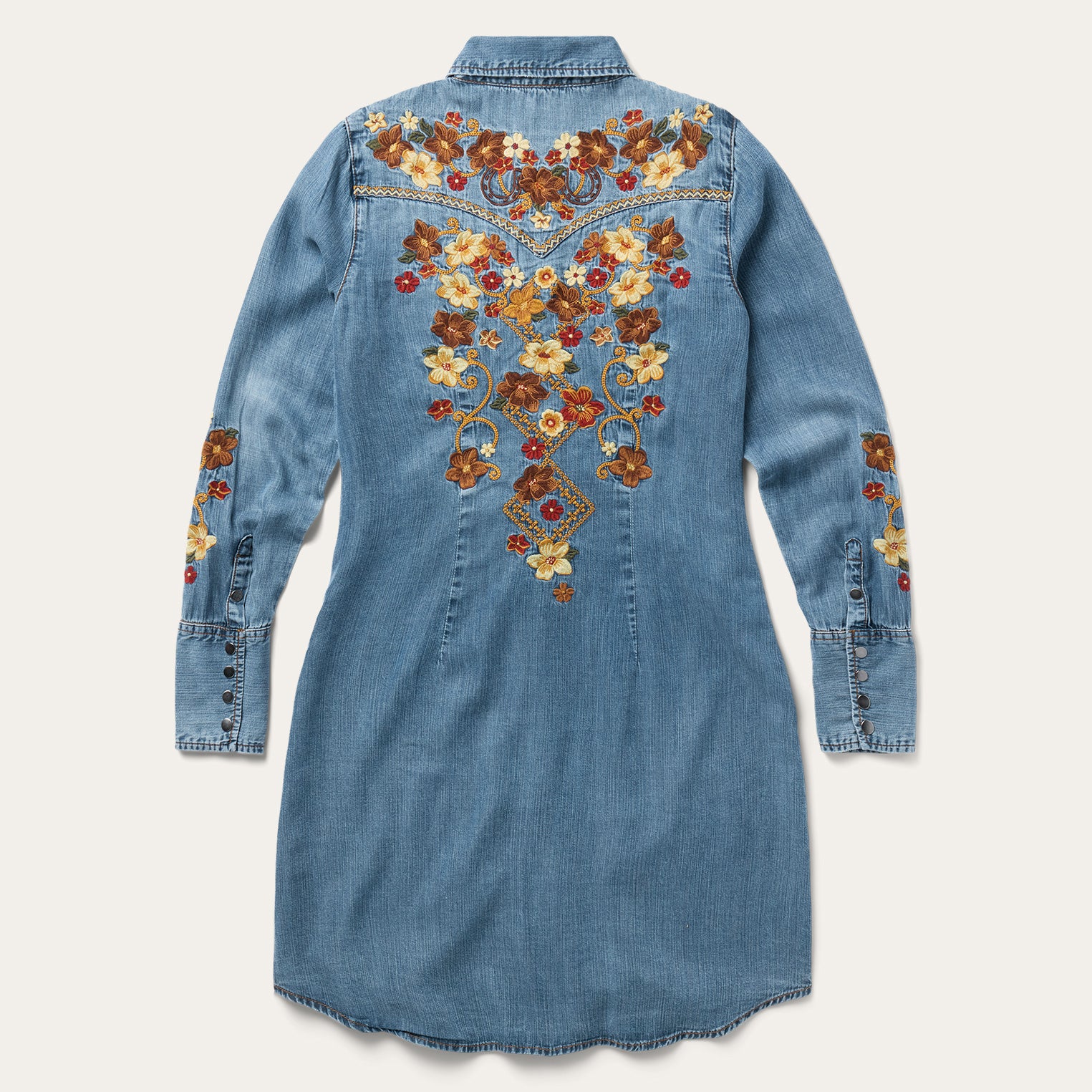 Stetson Embroidered Western Shirt Dress Stetson Embroidered Western Shirt Dress