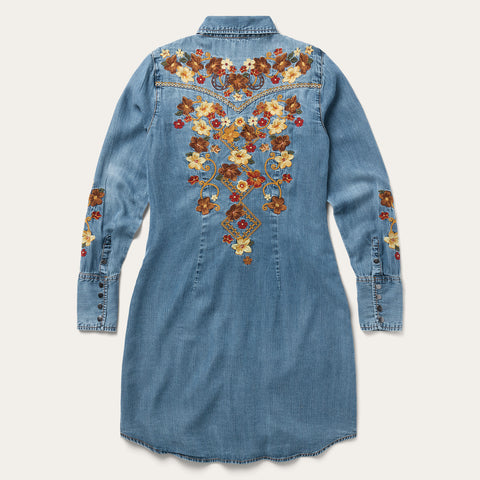 Stetson Embroidered Western Shirt Dress Stetson Embroidered Western Shirt Dress