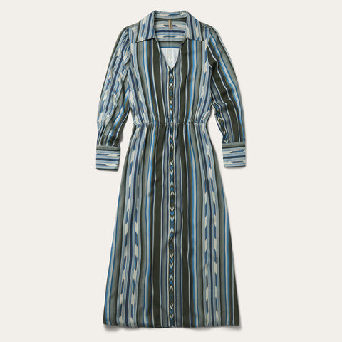 Stetson Olive Serape Print Western Dress Stetson Olive Serape Print Western Dress