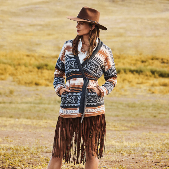 Suede Fringed Skirt | Stetson