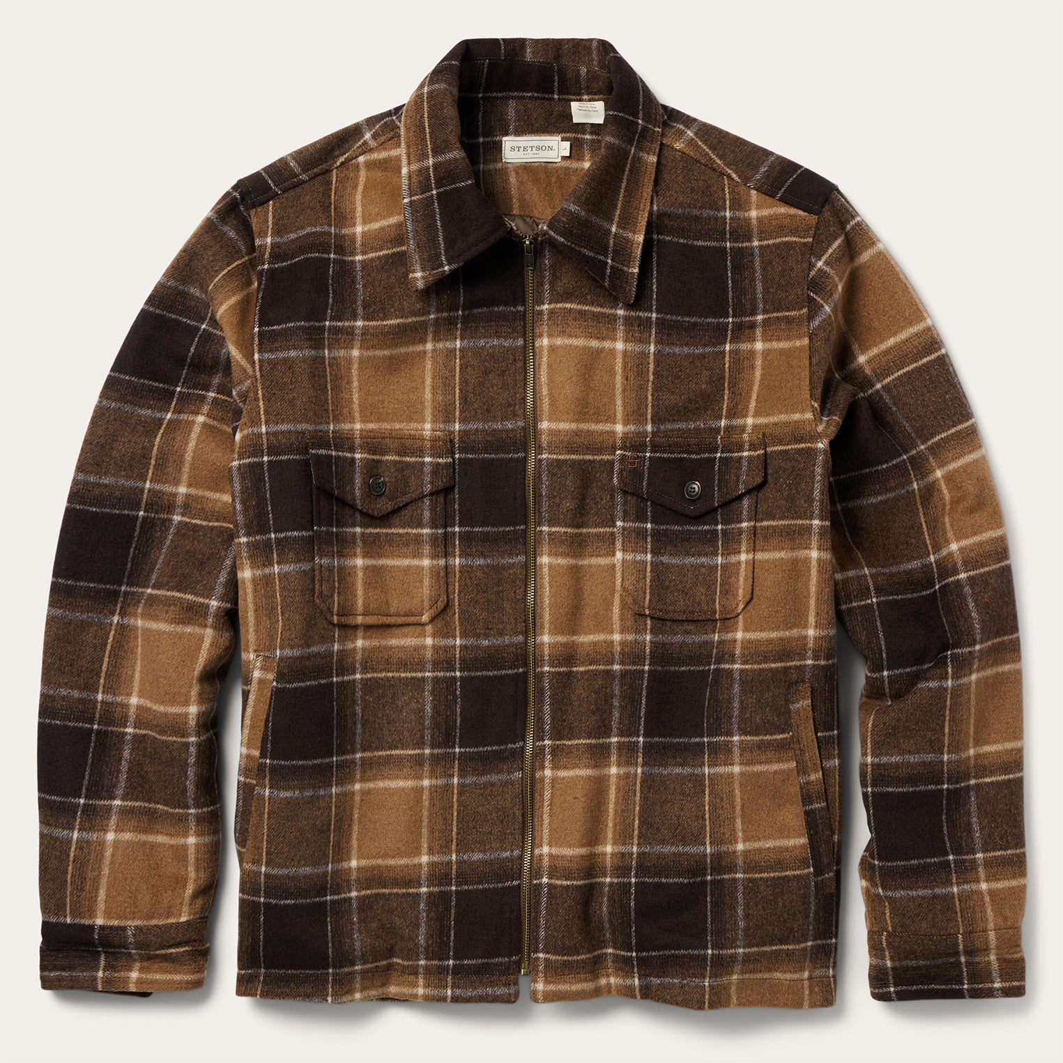 Brown Plaid Western Coat | Stetson Brown Plaid Western Coat | Stetson