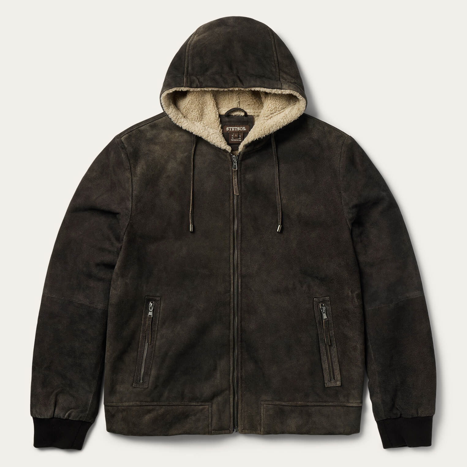 Suede Hooded Jacket Stetson suede-hooded-jacket-stetson