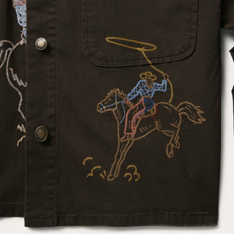 Canvas Embriodered Chore Jacket