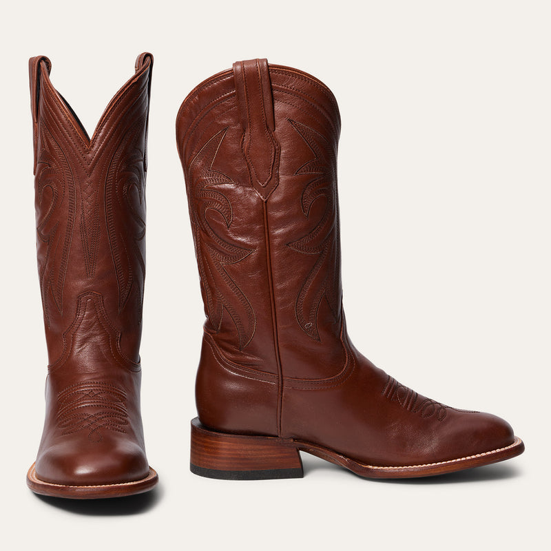 Bottes Stetson Obadiah Western pour hommes - Embout large Bottes Stetson Obadiah Western pour hommes - Embout large