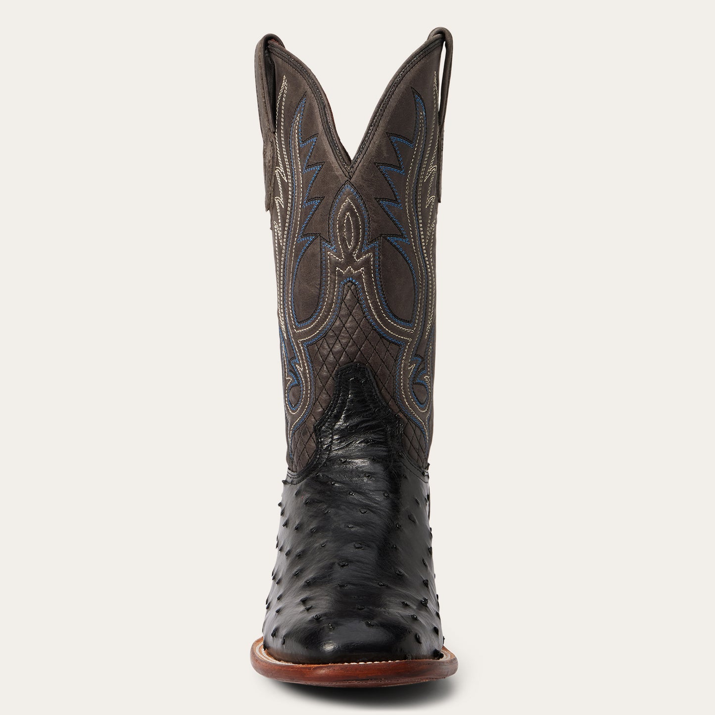 Stetson Ozzy (Brown) - Men's Ostrich Cowboy Boot main image 1