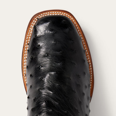 STETSON Men's Ozzy Ostrich Square Toe Boots in Black | Shop Now STETSON Men's Ozzy Ostrich Square Toe Boots in Black | Shop Now