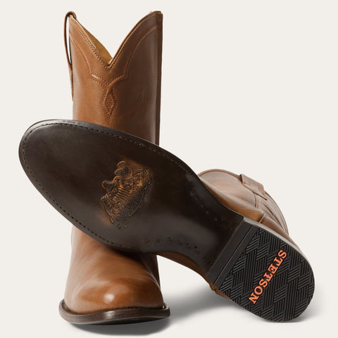 Stetson Men's Zip Roper Cowboy Boots in Burnished Tan | Shop Now Stetson Men's Zip Roper Cowboy Boots in Burnished Tan | Shop Now