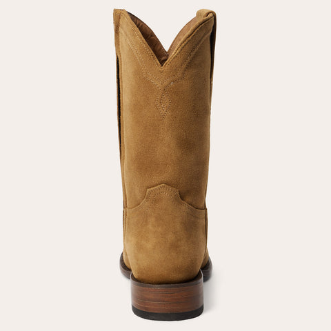 Brandy Roper Stetson Men's Cash Zip Roper in Oiled Cognac | Narrow Shaft Boots