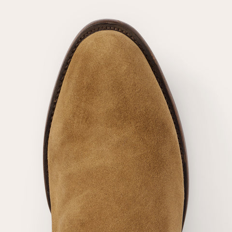 Brandy Roper Stetson Men's Cash Zip Roper in Oiled Cognac | Narrow Shaft Boots